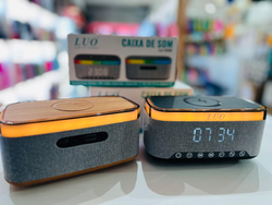 PARLANTE DESPERTADOR CON LUCES "LUO" 15W LU-3199 COD:1820