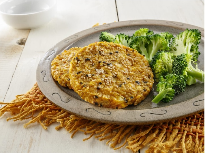 Medallones veggies garbanzos cebolla y calabaza