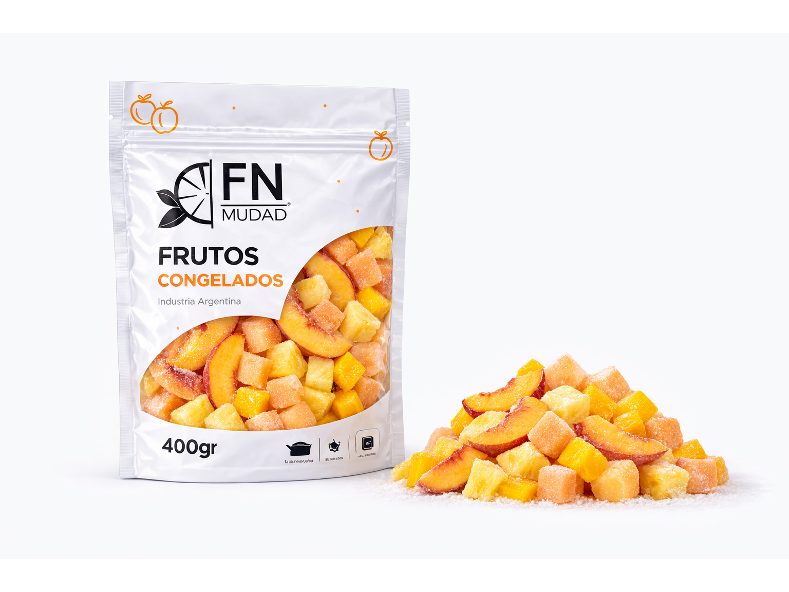 Mix tropical Durazno, Ananá, Mango  x 400 grs