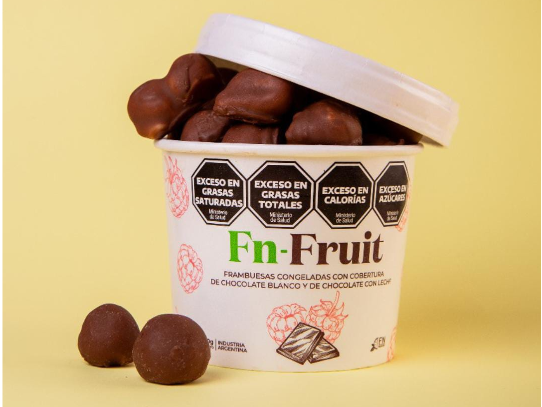 Frambuesa con chocolate x 150 grs