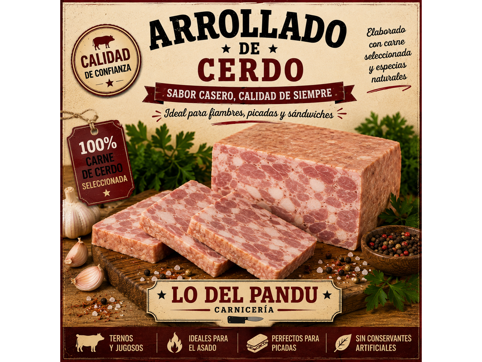 Arrollado de cerdo