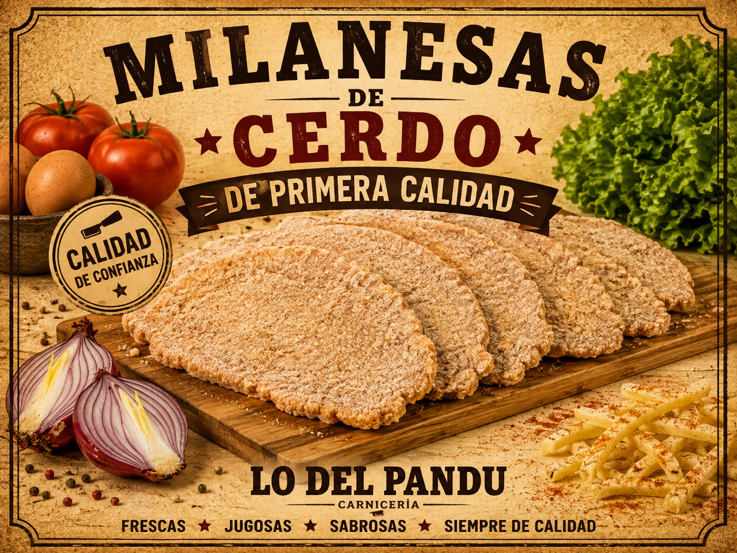 Milanesas de cerdo