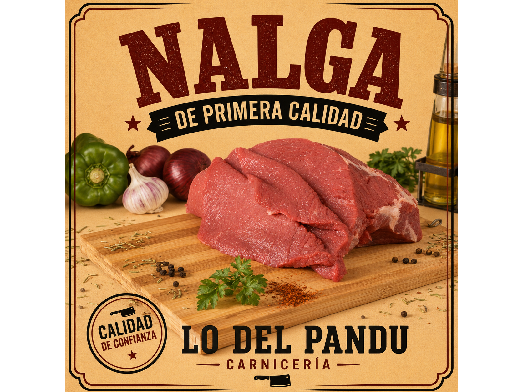Nalga para milanesas