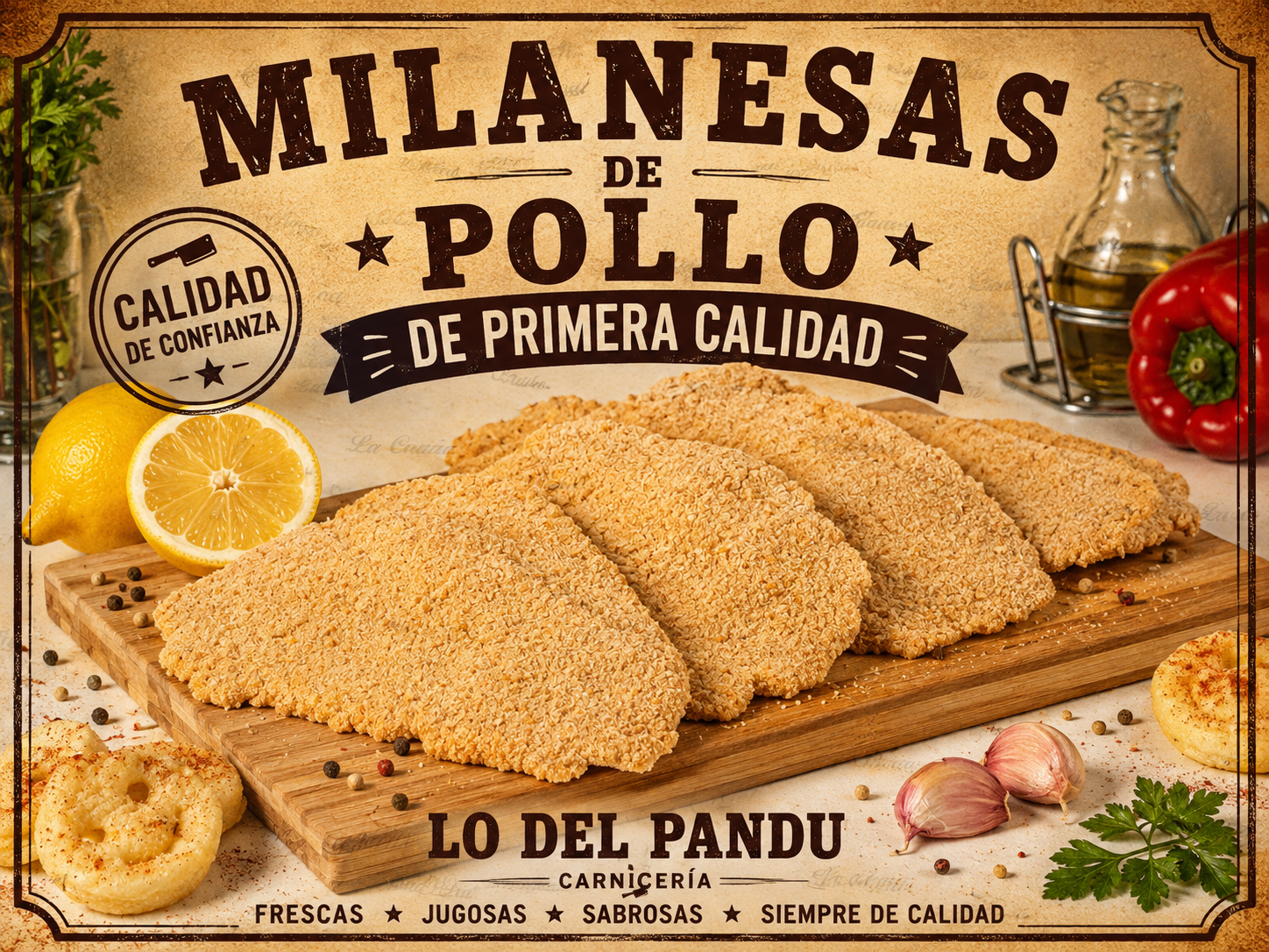 Milanesas de pollo