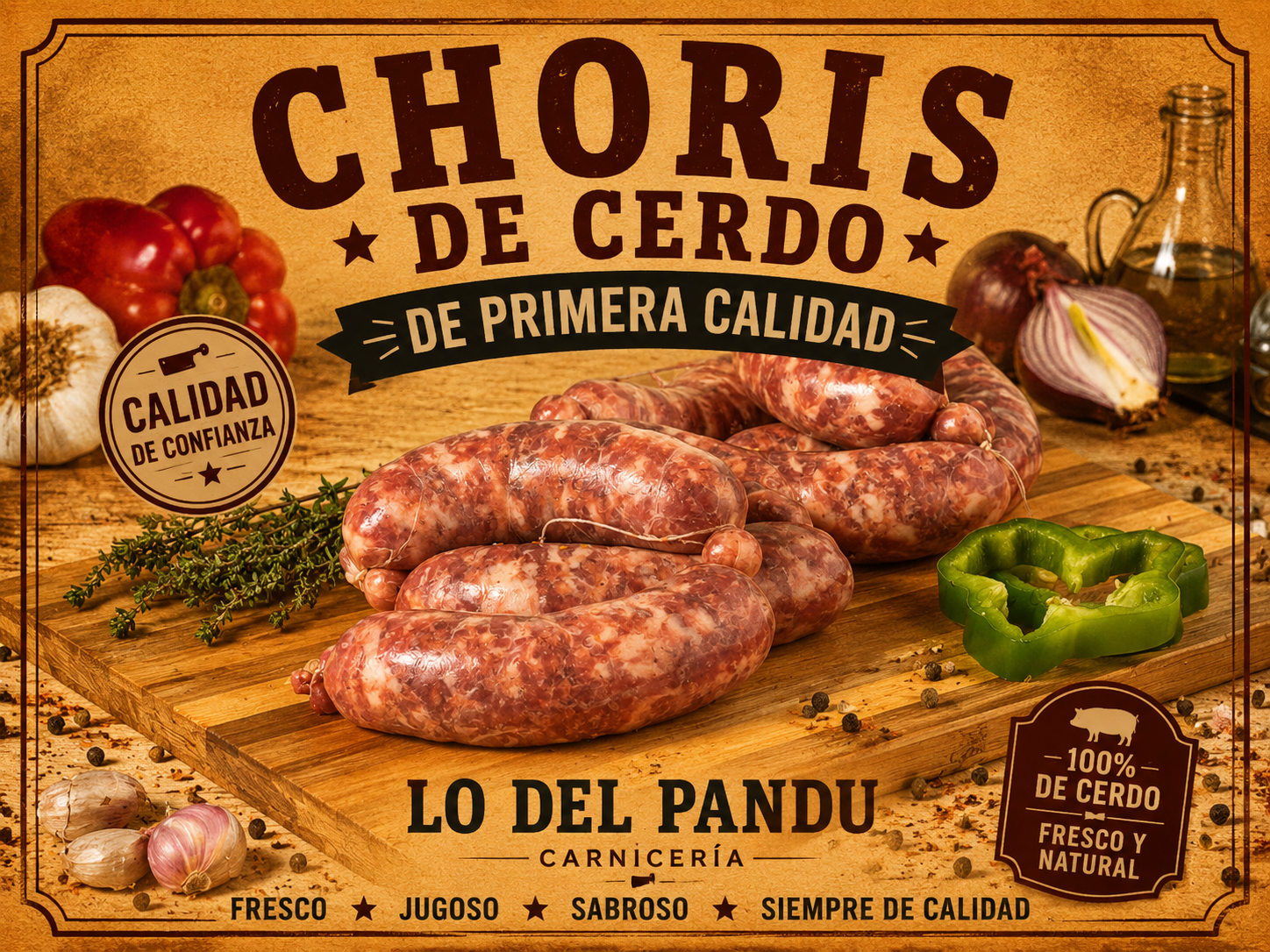 Chorizo 100% CERDO de PANDUCARNES