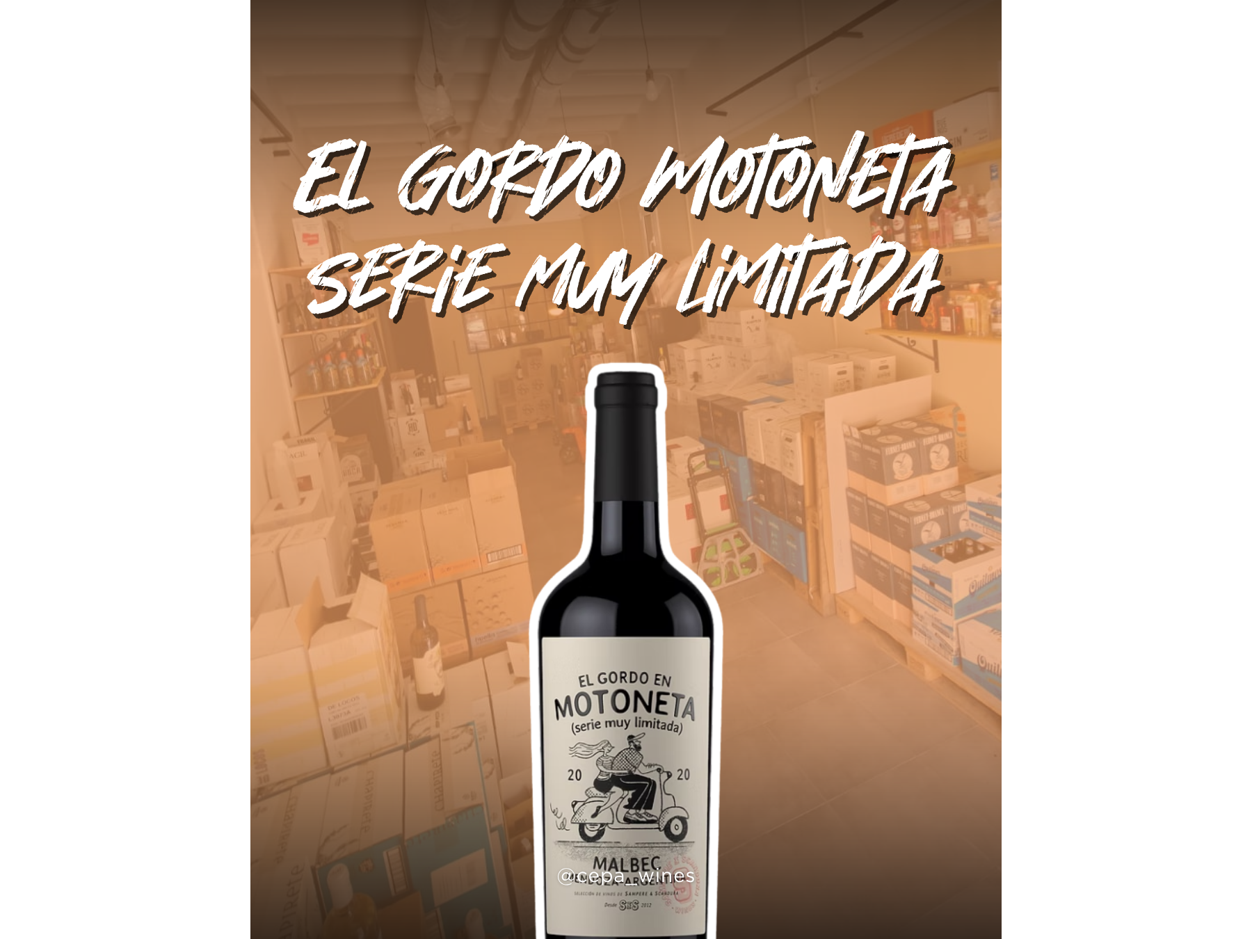 El gordo motoneta serie muy limitada malbec