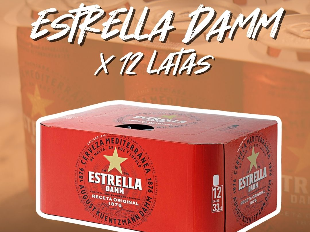 Estrella Damm 33cl x 12 latas
