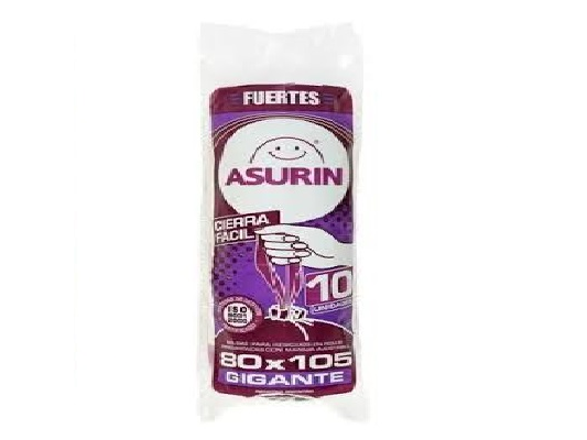 BOLSA RESIDUO ASURIN 80X105 C/CIERRE