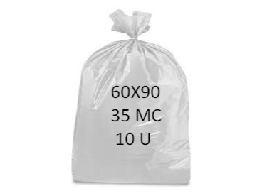 BOLSA 60X90 35MC 10U BLANCO