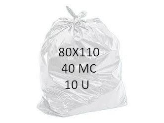 BOLSA 80X110 40MC 10U BLANCO