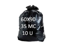 BOLSA 60X90 35MC 10U NEGRO