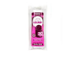 BOLSA ASURIN BAÑO C/PERFUME 34X38 30U