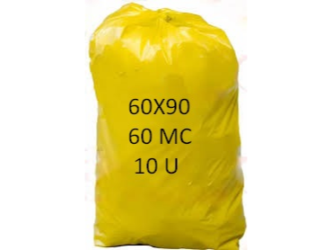 BOLSA 60X90 60MC 10U AMARILLO