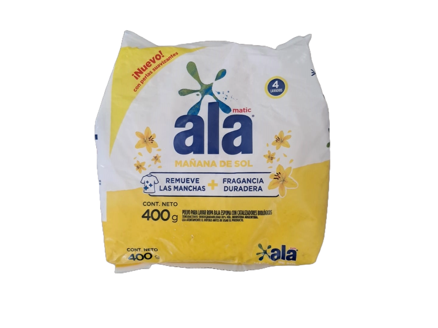 JABON ROPA POLVO ALA MATIC 400G SURTIDOS