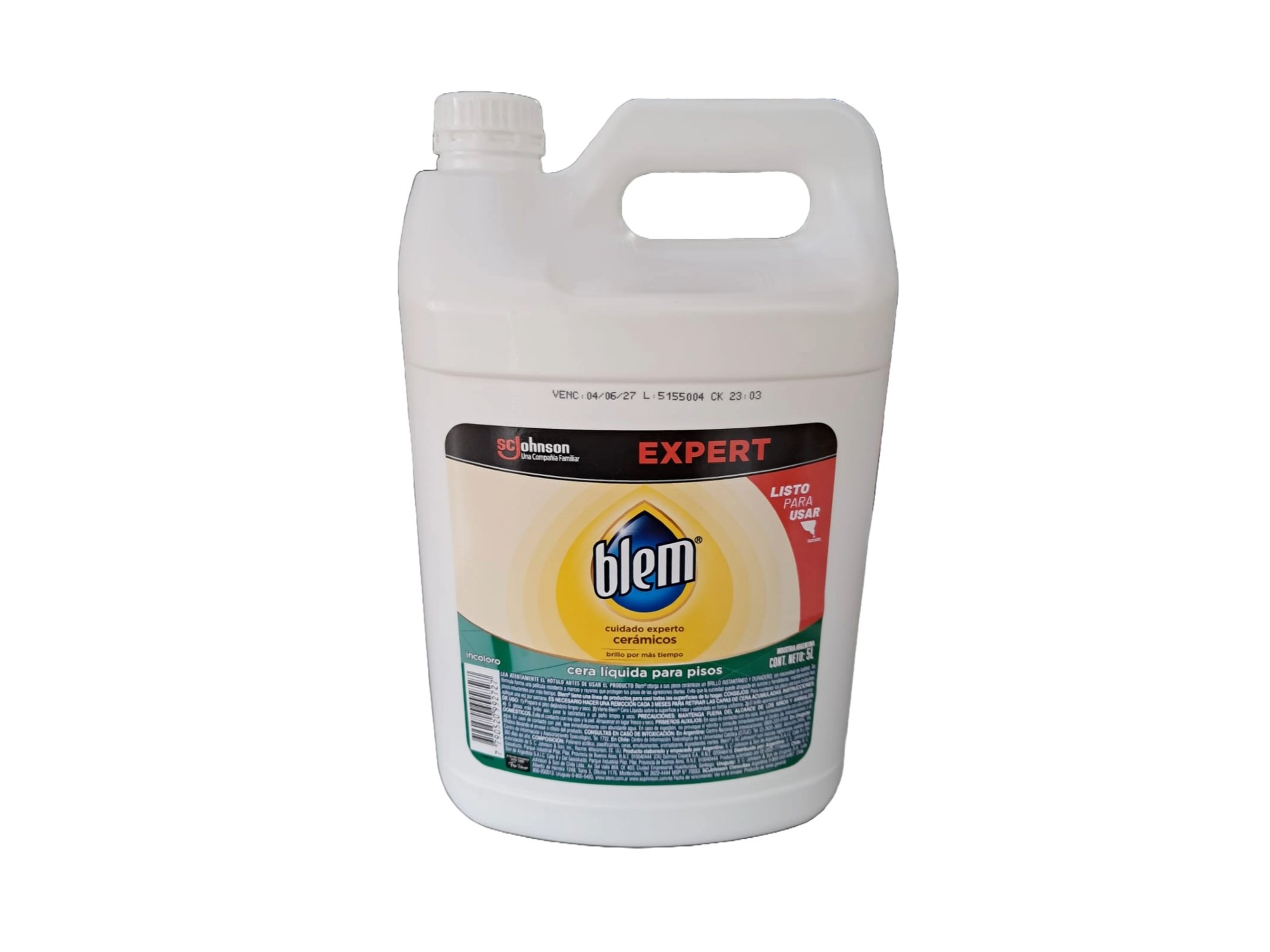 CERA 5L GLOCOT/BLEM  INCOLORA