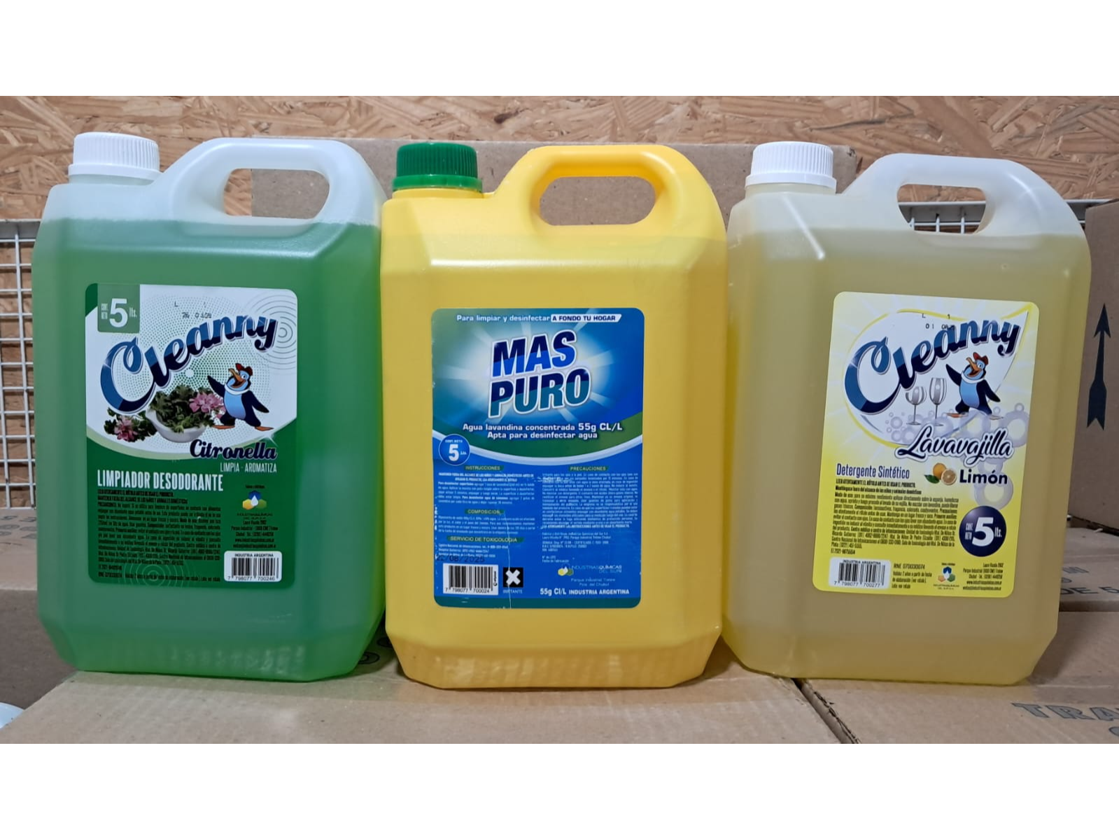 Promo Lav+Det+Desod Cleanny Mas Puro