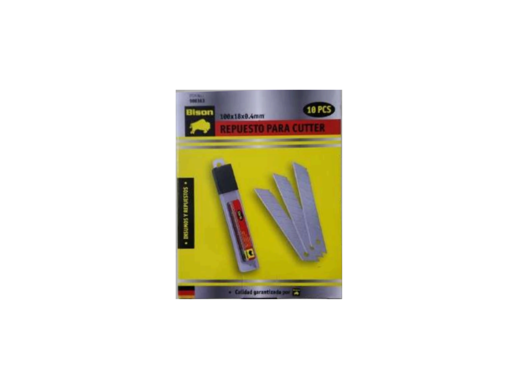 HOJAS DE CUTTER REPUESTO X10U BISON (411)