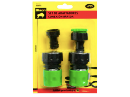 SET DE ADAPTADORES CONEXION RAPIDA  4X PIEZAS BISON (901)