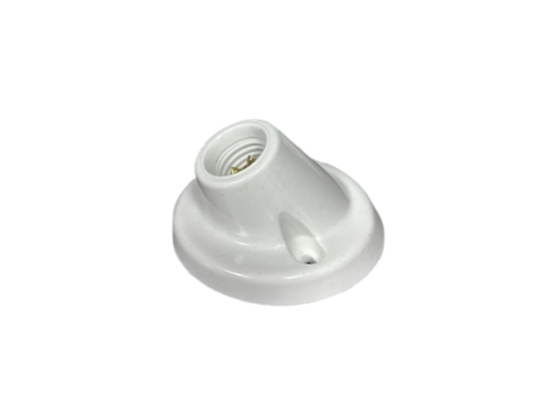 PORTALAMPARA FLORON CURVO BLANCO