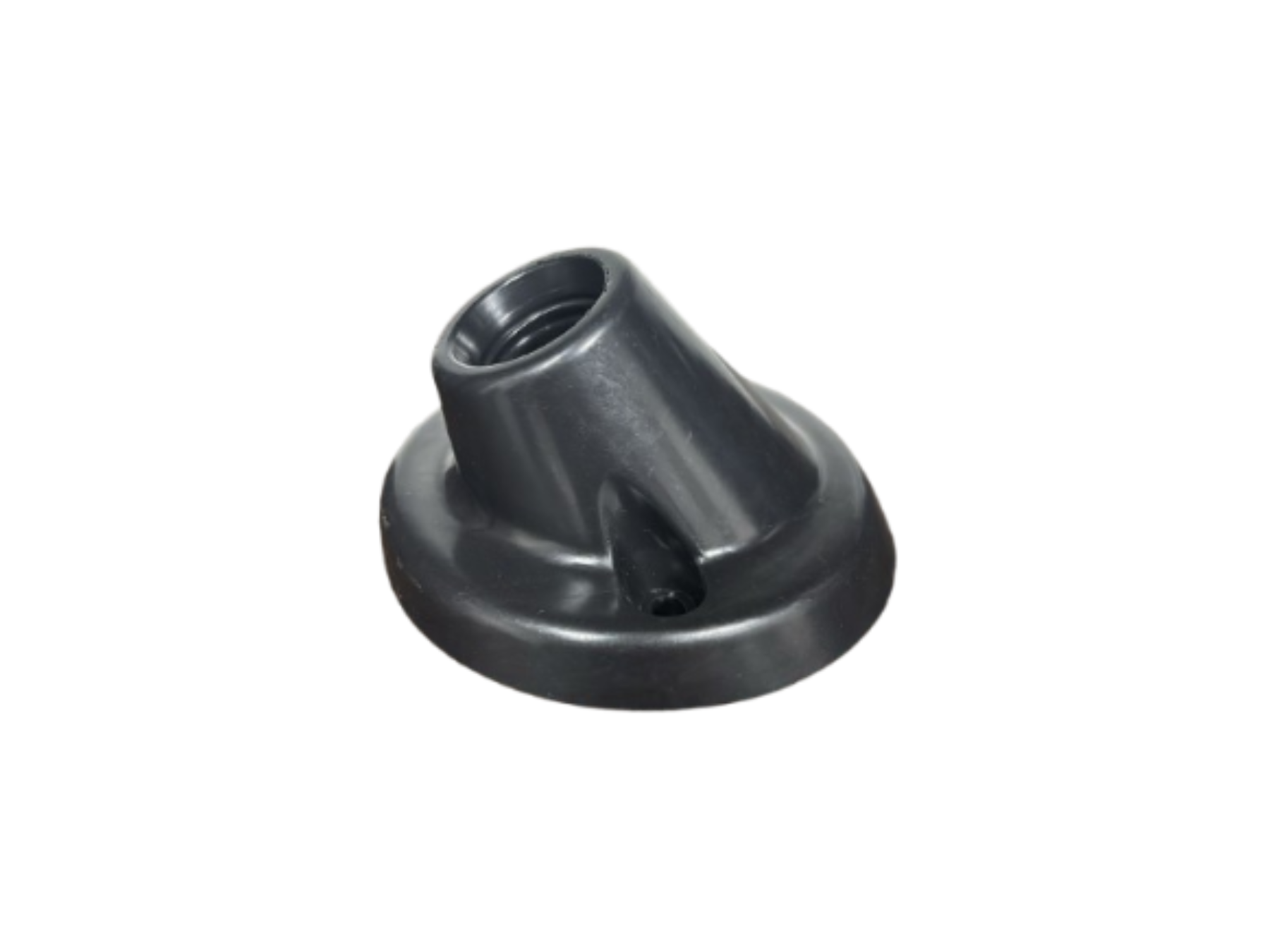 PORTALAMPARA FLORON CURVO NEGRO