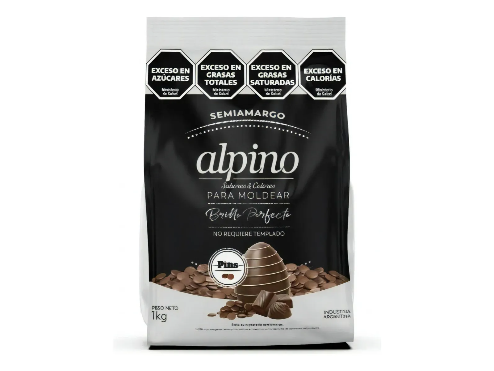 Chips semiamargo chocolate negro ALPINO