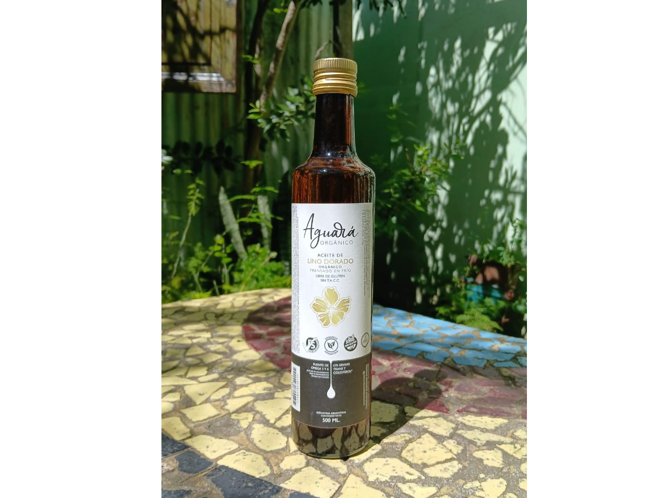 Aceite de lino organico Aguará x 500 ml
