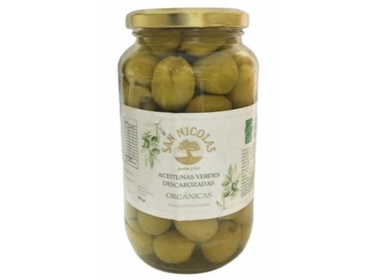 Aceitunas verdes orgánicas San Nicolas