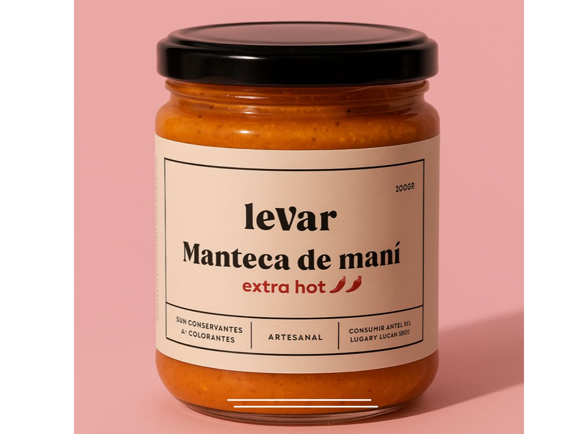 Manteca de mani "Levar" - extra hot