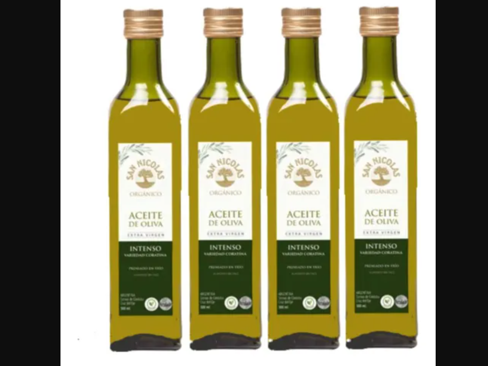 Aceite de oliva organico San Nicolas x 1/2 litro