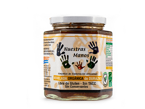 Mermeladas organicas  "Nuestras Manos"