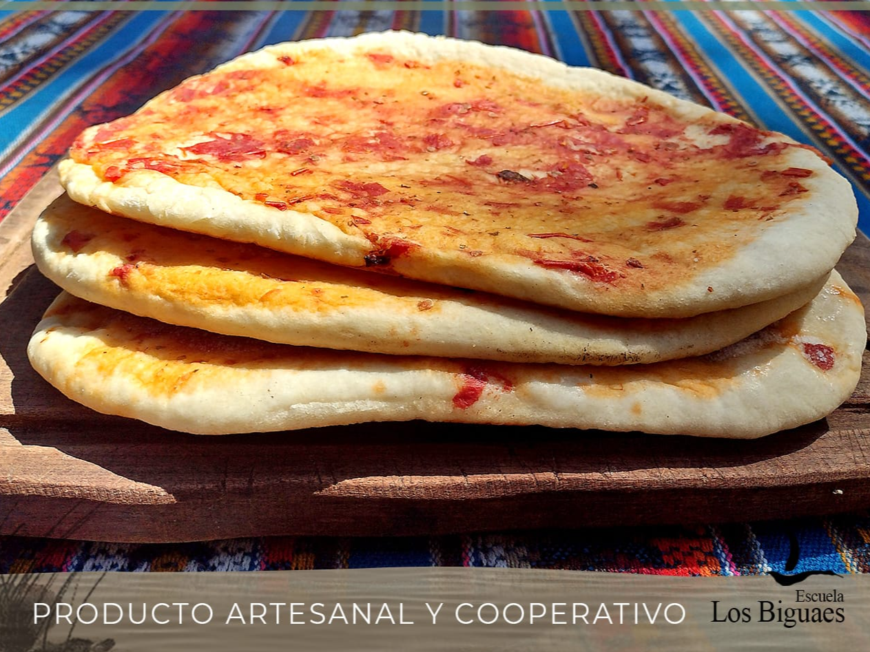 Prepizzas con harina orgánica x 3 unidades de "Los Biguaes"