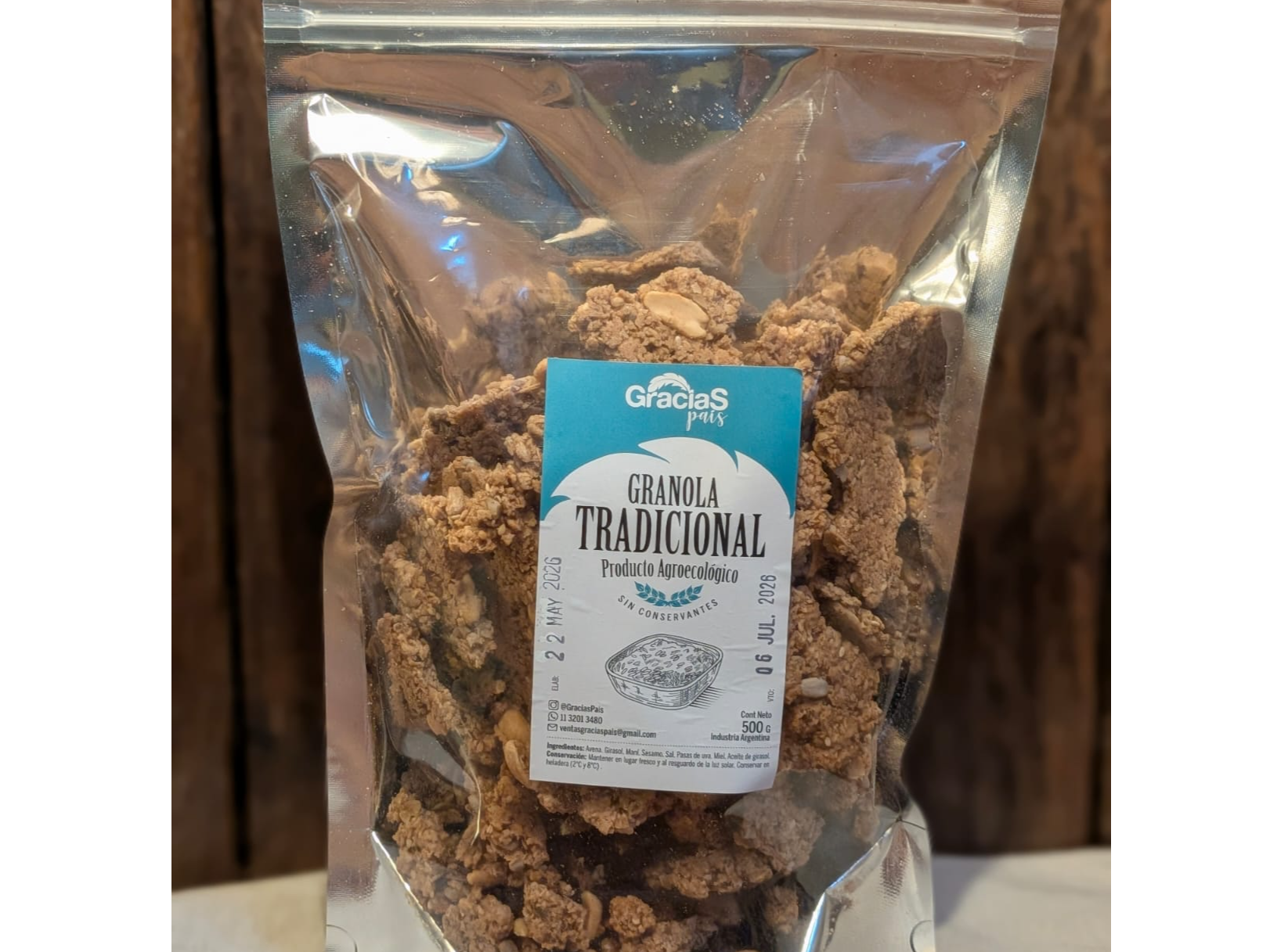Granola tradicional x 250 grs Gracias Pais