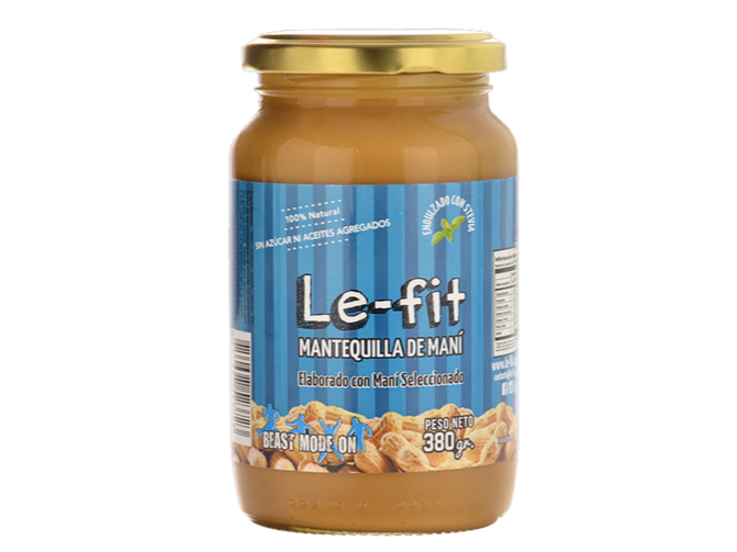 Mantequilla de mani natural Le Fit