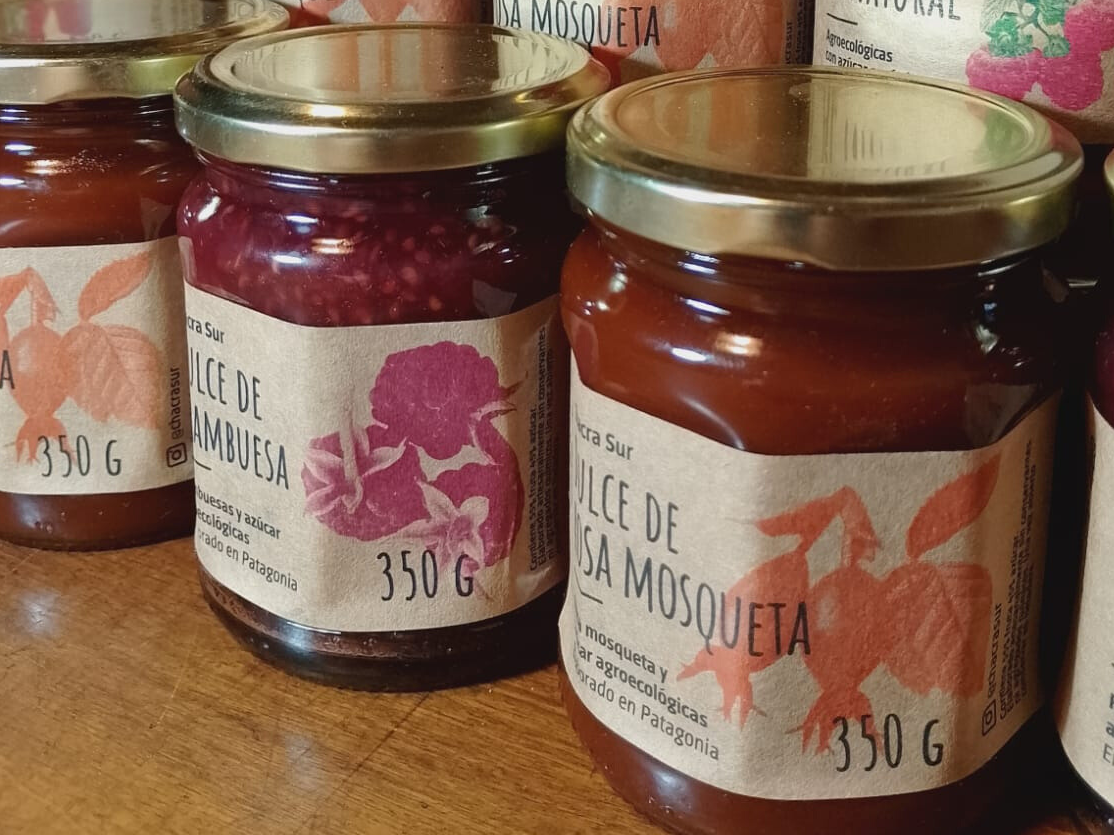 Dulce de El Bolson agroecológico frambuesa "Chacra Sur" x 350 grs