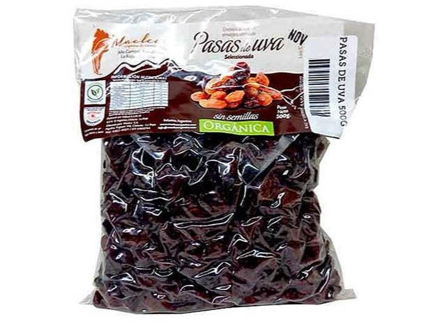 Pasas de uva orgánica Maelca x kilo