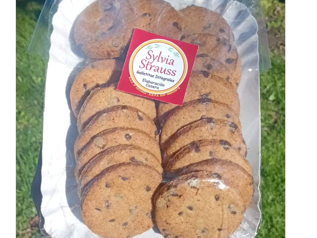 Galletitas con chips de chocolate Silvia Strauss x 200 grs