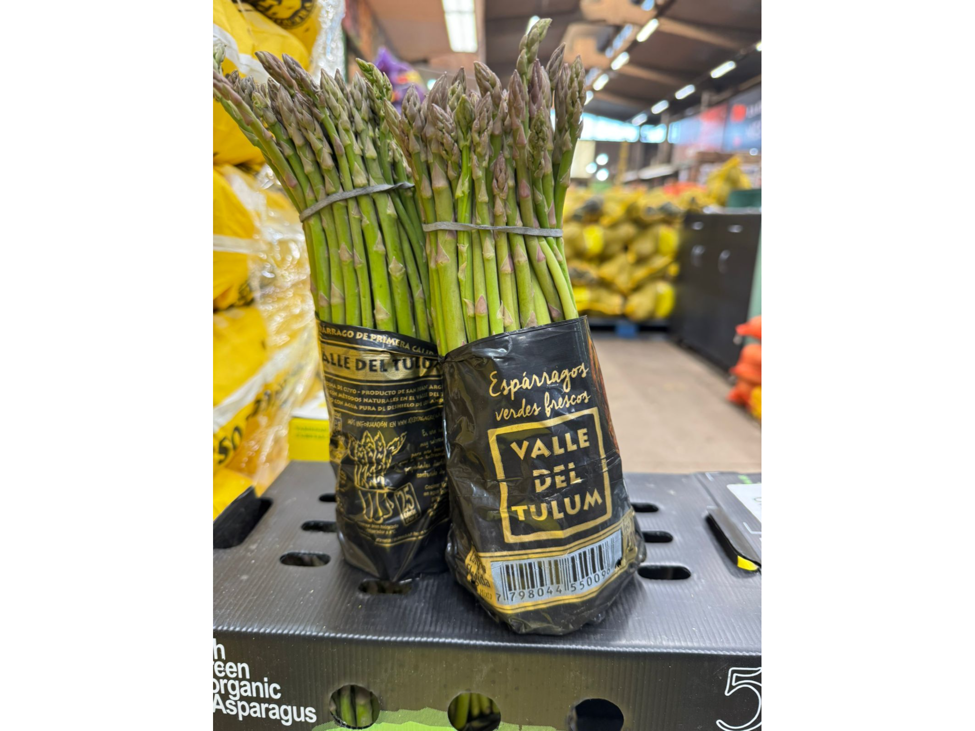 Paquete de esparragos organicos