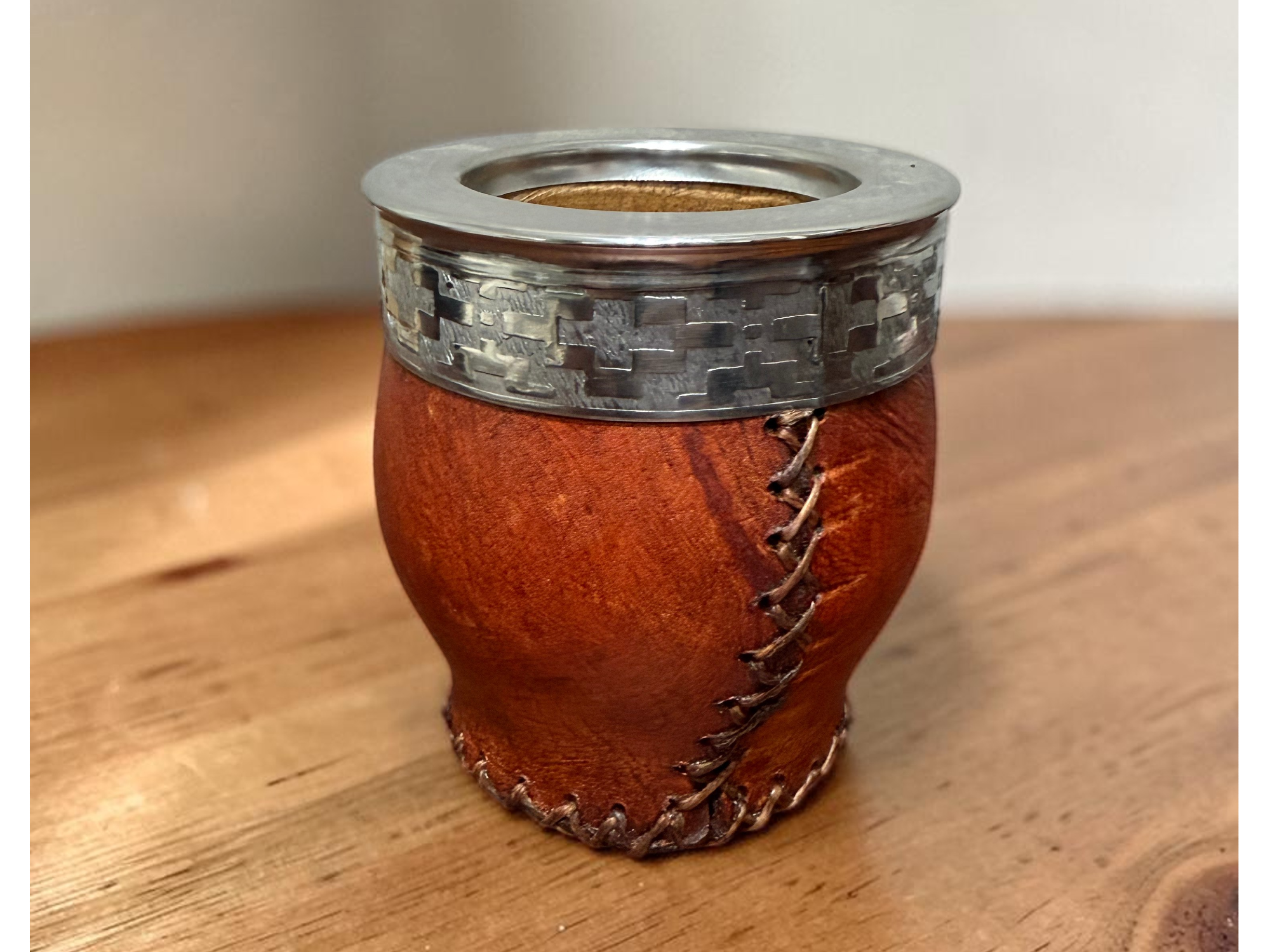 Mate Camionero de Algarrobo en Cuero (Copia)