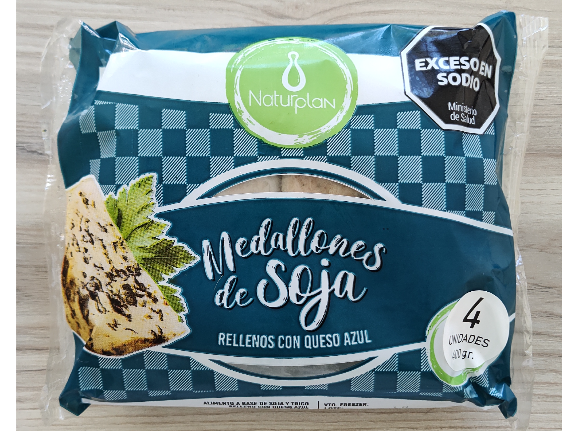 Milanesa de Soja 🫛 Rellena de Queso 🧀 Azul 💙