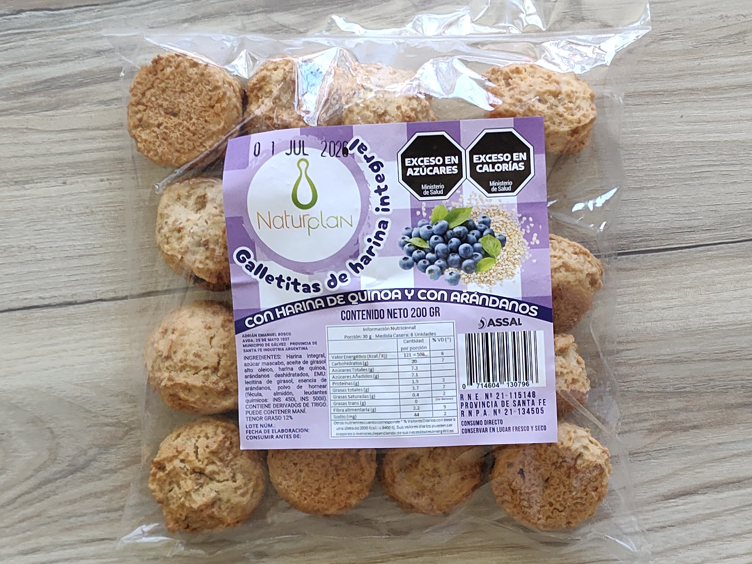 Galletitas 🍪 de Quinoa + Arándanos 🫐