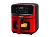 FREIDORA DE AIRE NAPPO NEF-213 4.5L ROJA 1500W DIGITAL 8 PROG CON VISOR