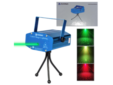 LASER MULTIPUNTO ROJO Y VERDE CON MOVIMIENTO Y AUDIORITMICO