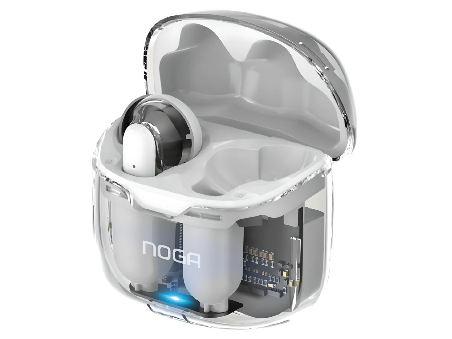 AURICULAR NOGANET NG-BTWINS 35 BLANCO TRANSPARENTE