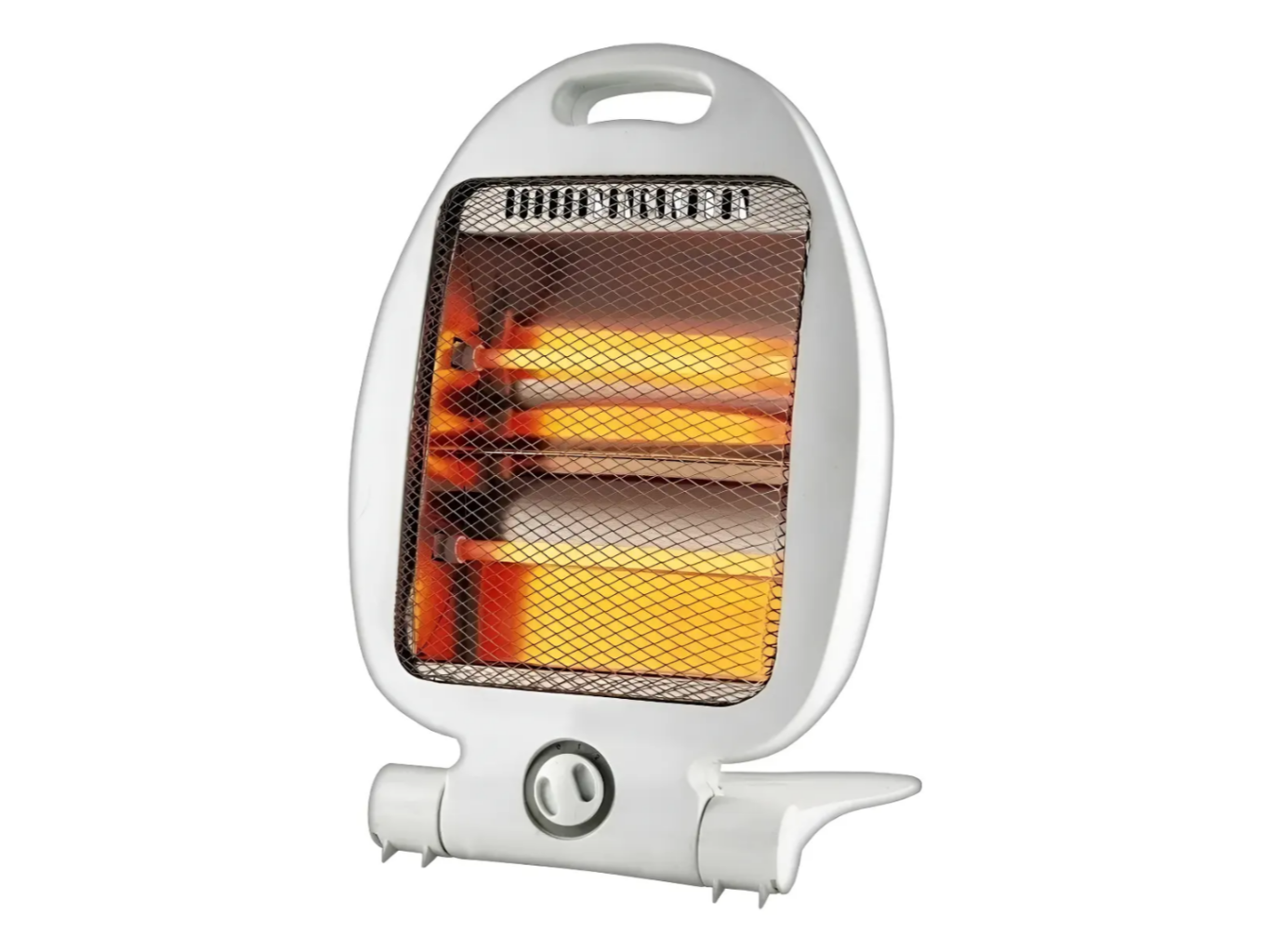 ESTUFA A CUARZO EMBASSY BW-0800 400/800W C/CORTE X CAIDA BASE REBATIBLE BLANCO
