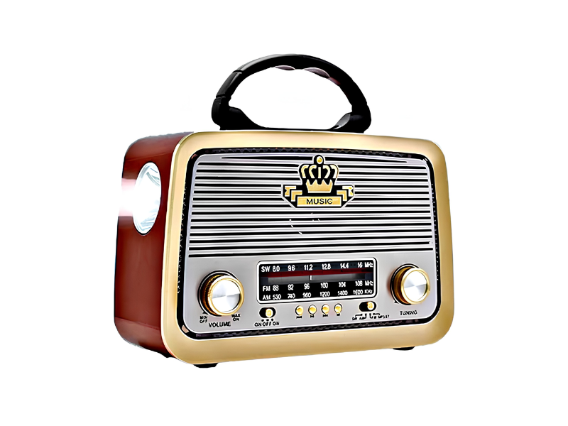 RADIO VINTAGE RECARGABLE RGB