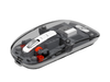 MOUSE NOGANET INALAMBRICO ST-171 DUAL BT+ 2.4GHZ RECARGABLE + SILENCE MOUSE TRASNPARENTE NEGRO