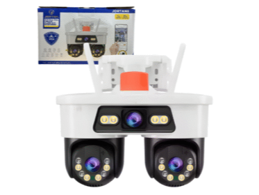 CAMARA TRIPLE MOTORIZADA IP WIFI CON SIRENA