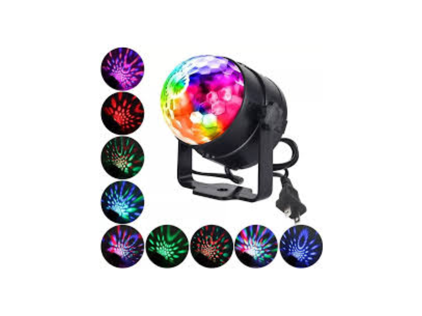 ESFERA CHICA AUDIO RITMICA LED CON SOPORTE L12