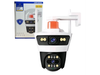 CAMARA DOBLE MOTORIZADA CON SIRENA IP WIFI