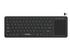 TECLADO NETMAK NM-KB910 CON TOUCH PAD INAL 2.4Ghz BT 5.0 SMART TV/PC/TV BOX/TABLET/CELULARES